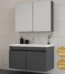 Rollin-Zirve 65 Cm + Lavabo Banyo Dolabı Takım (Antrasit)